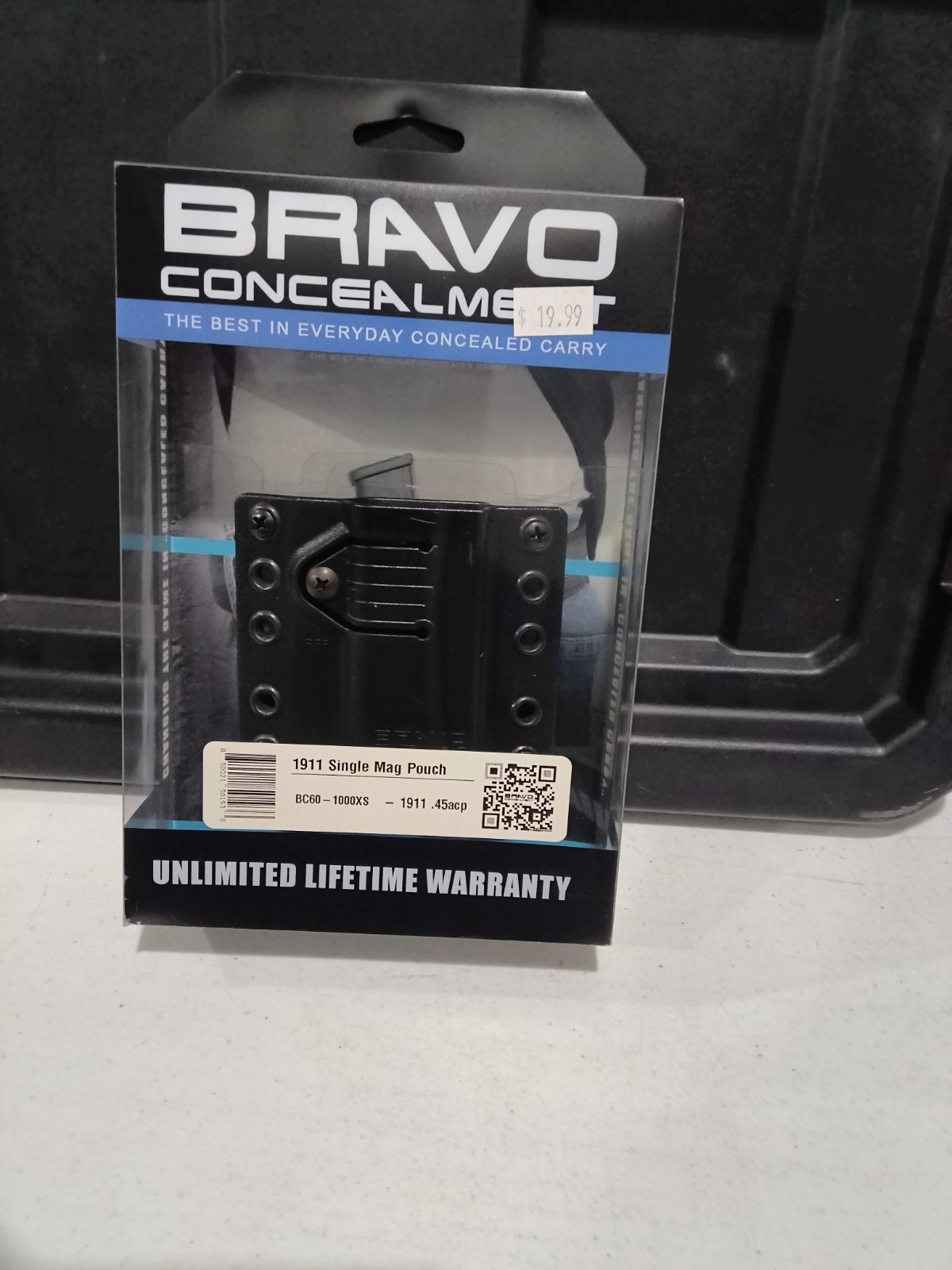 NIB Bravo Concealment 1911 Single Mag Pouch .45ACP BC60-1000XS Black