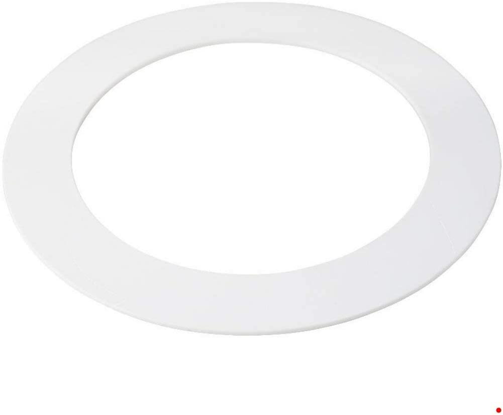 10 Pack White Plastic Trim Ring for 8" Inch