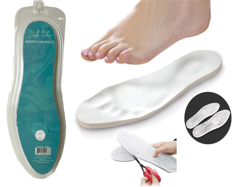 3 Pairs Memory Foam Insoles Shoe Pads Cushion Comfort Pain Relief Orthotic AU