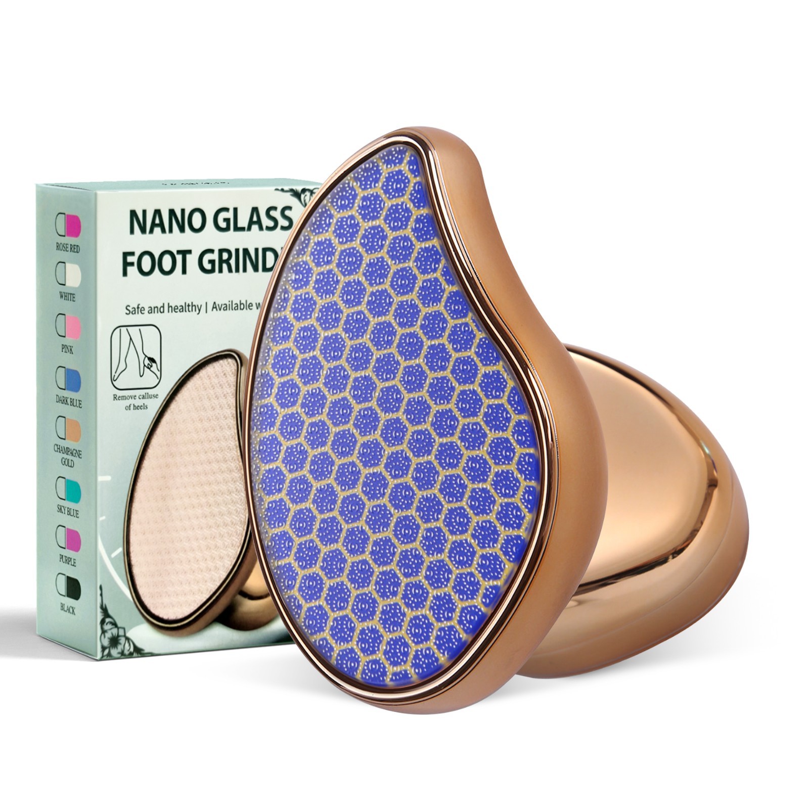 Nano Glass Foot File Pedicure Callus Remover Hard Dead Skin Scrubber Tool Feet