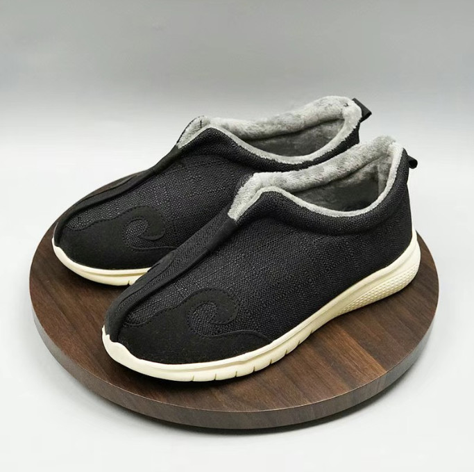 Winter Unisex Wudang Taoist Tai Chi Shoes Kung fu Wushu Warm Fleece lined Shoes