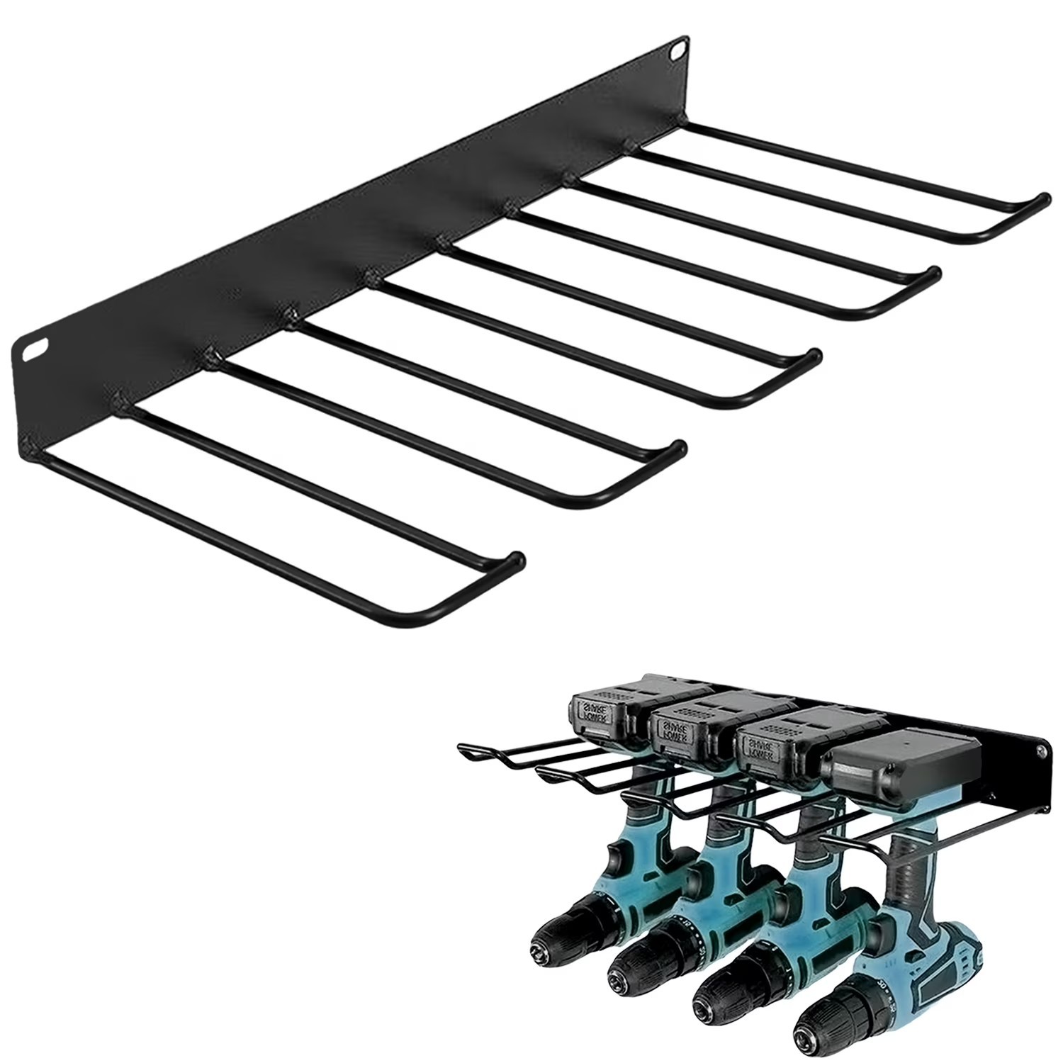 Wall Mounted Drill Holder, Power Tool Organizer, Utility Storage Rack