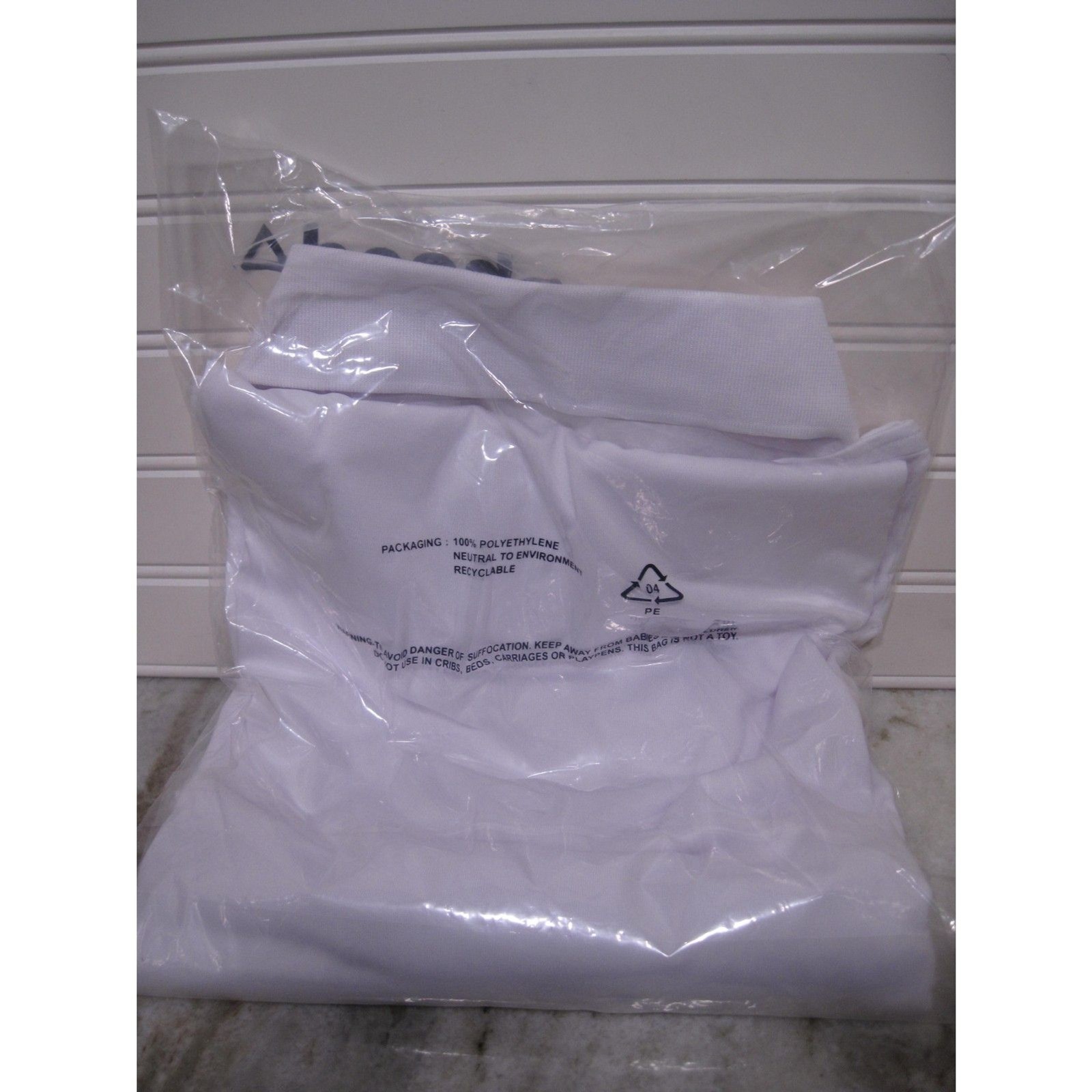 Ahead Performance Mens Golf Polo White Shirt Size L NWT