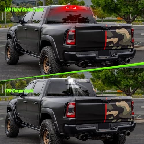 LED Third Brake Light Compatible With 2019-2024 RAM 1500 High Mount Smoke Lens
