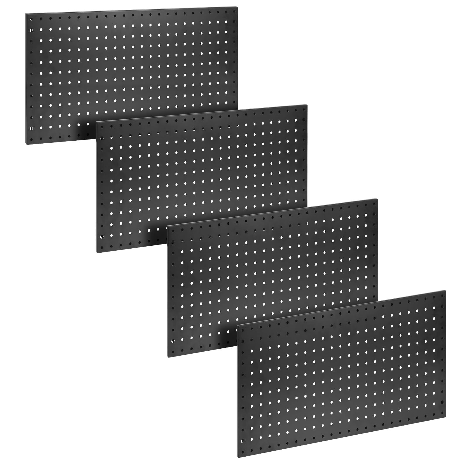 4 Packs Metal Pegboard Wall Panels 12x24 Heavy Duty Tool Organizer