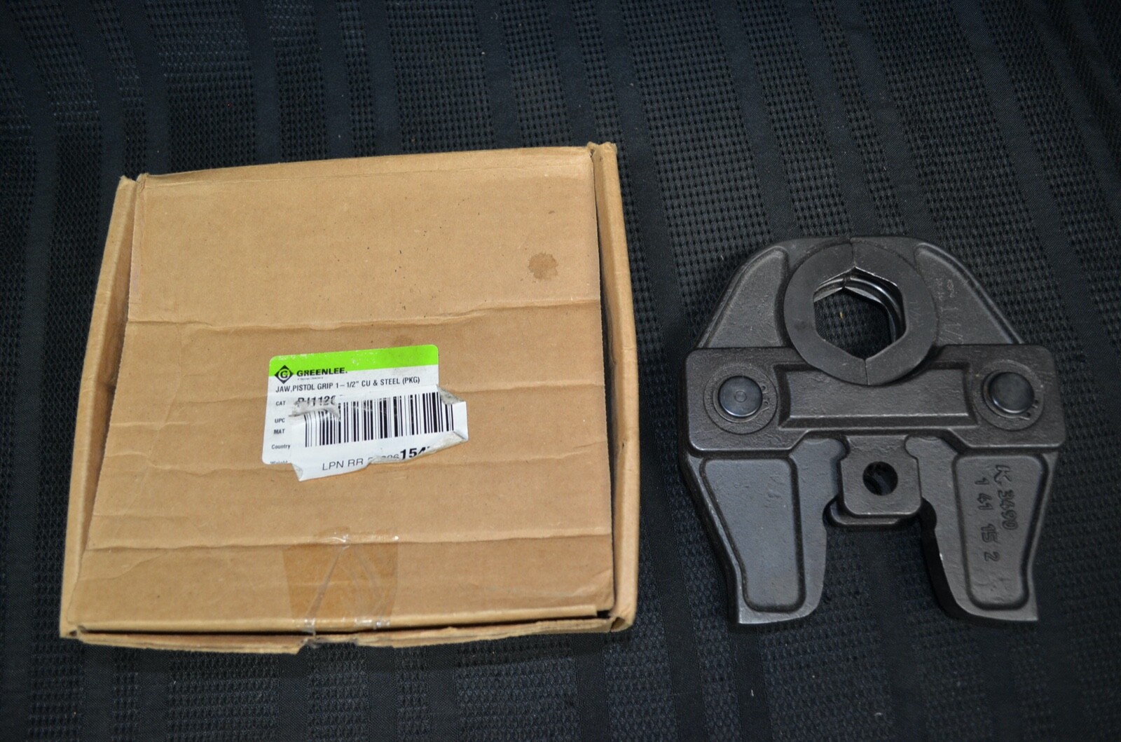 Greenlee PJ112CS 1-1/2" Copper + Steel Jaw / Press jaw for Gorilla Pistol Grip