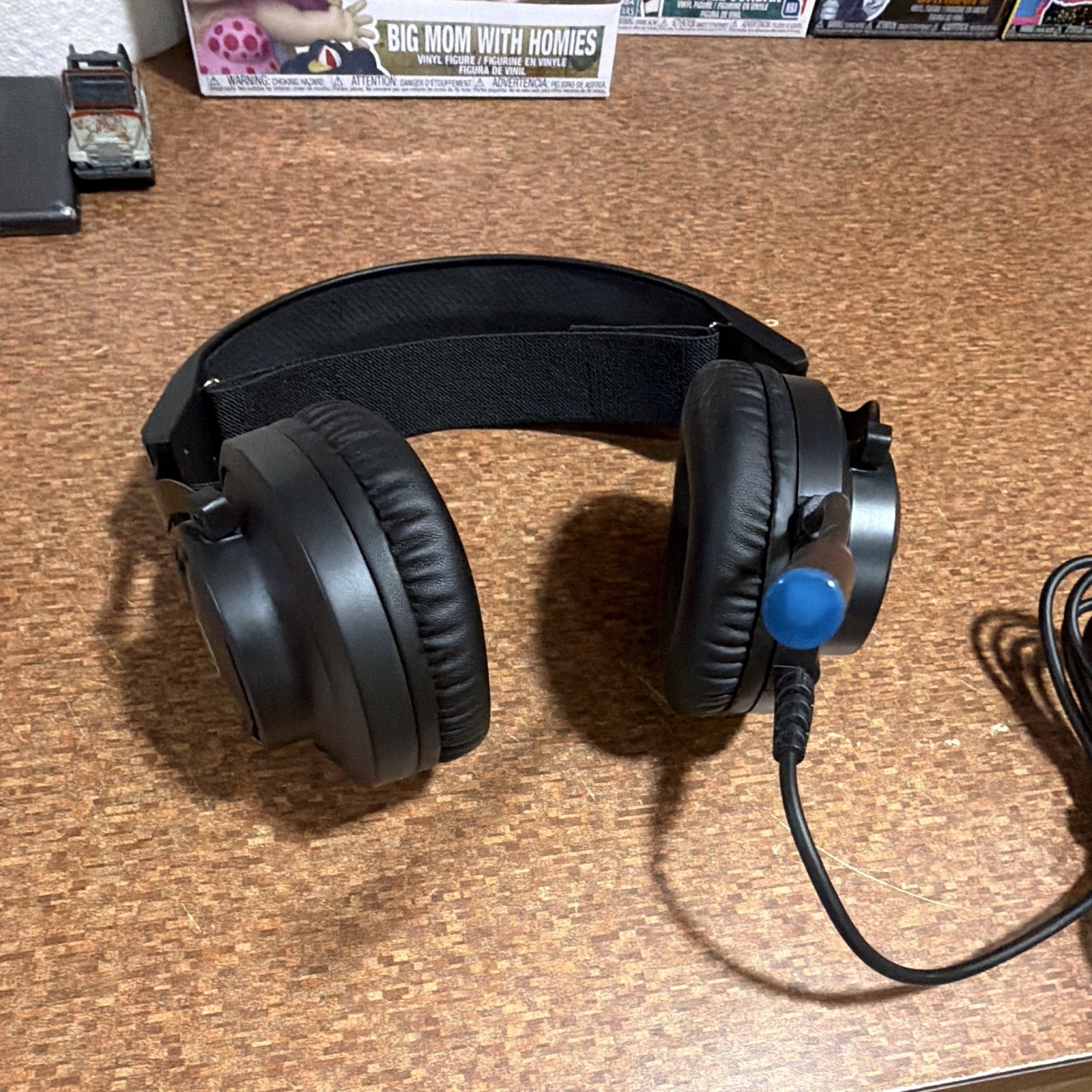 HP 1100 Series USB Over-Ear Headset Boom Mic Adjustable Headband Black 6ft