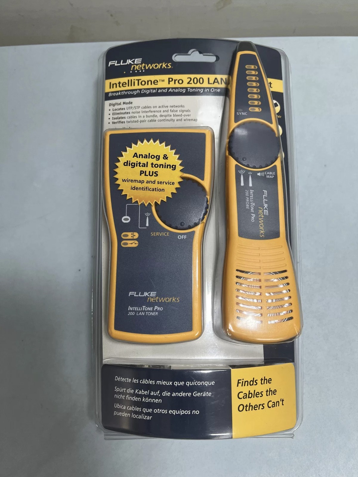 Fluke IntelliTone Pro 200 LAN Toner Probe Kit MT-8200-60-KIT Network Tester