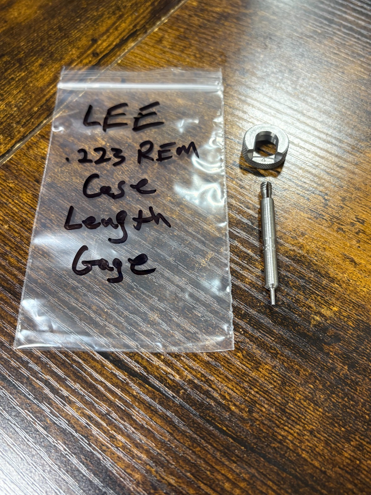 Lee case length gauge and shell holder for trimmer .223 REM Used
