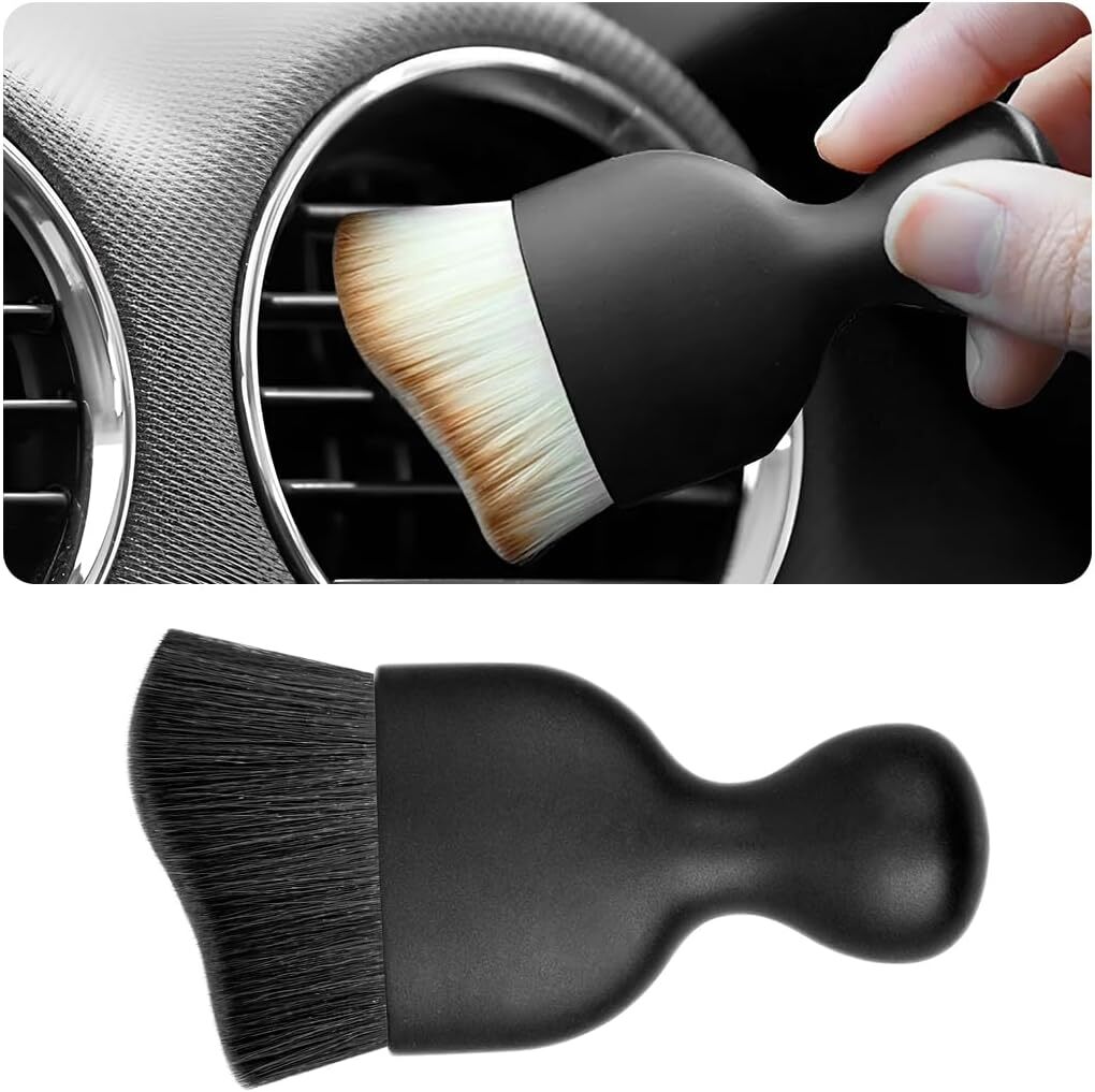 Auto Car Detailing Brush Dusting Brush, Soft Bristles Car Interior Cleaning Tool
