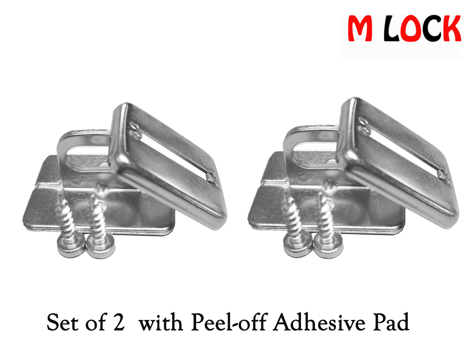 Desktop Anchor Plate for Computer Security Cable Lock "Screw & Pad" 2 Sets NEW