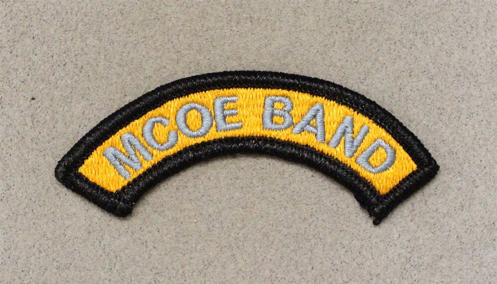 Army patch 6712: MCOE Band (Maneuver Center of Excellence) - merrowed edge tab