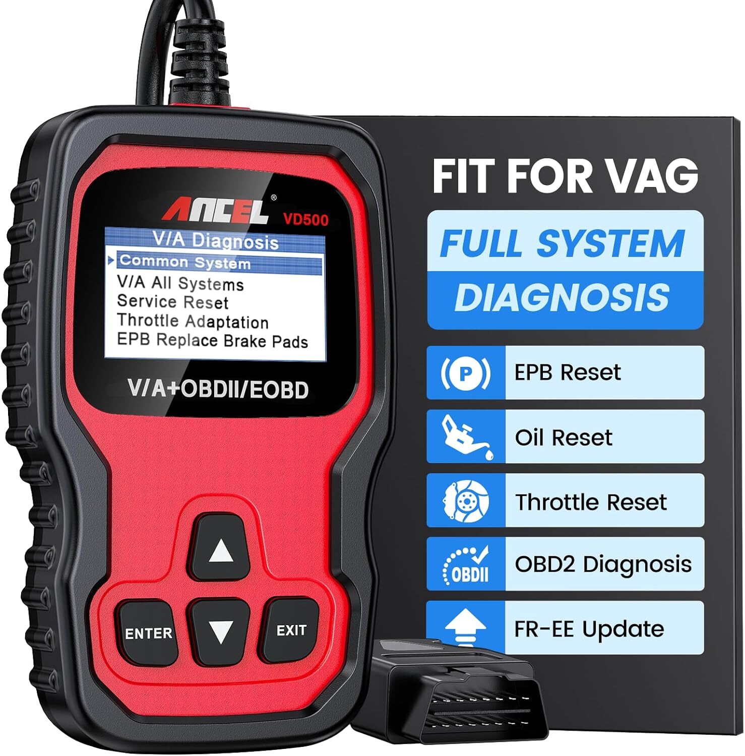 Ancel VD500/VD700/BM500/BM700/LD700/VOD700/BZ700/TD700 OBD2 Code Reader Scanner