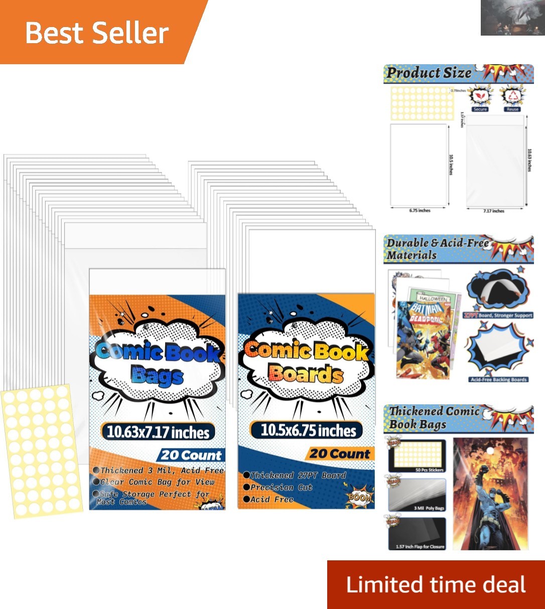 Collection-Grade Protectors: 20 Acid-Free Boards & Sleeves for Current Comics