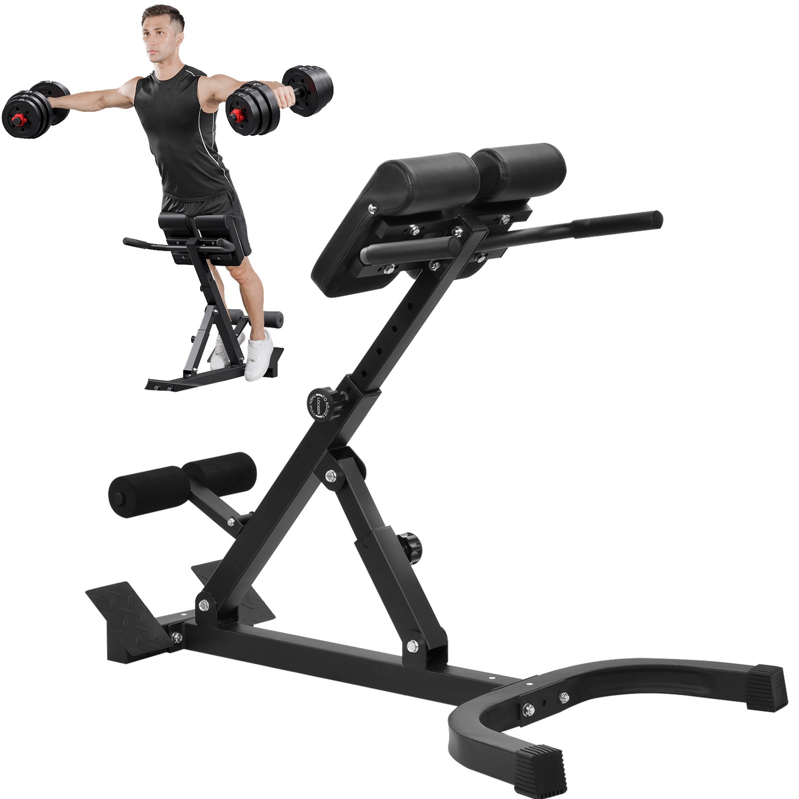 Roman Chair - Adjustable Lower Back Bench Machine