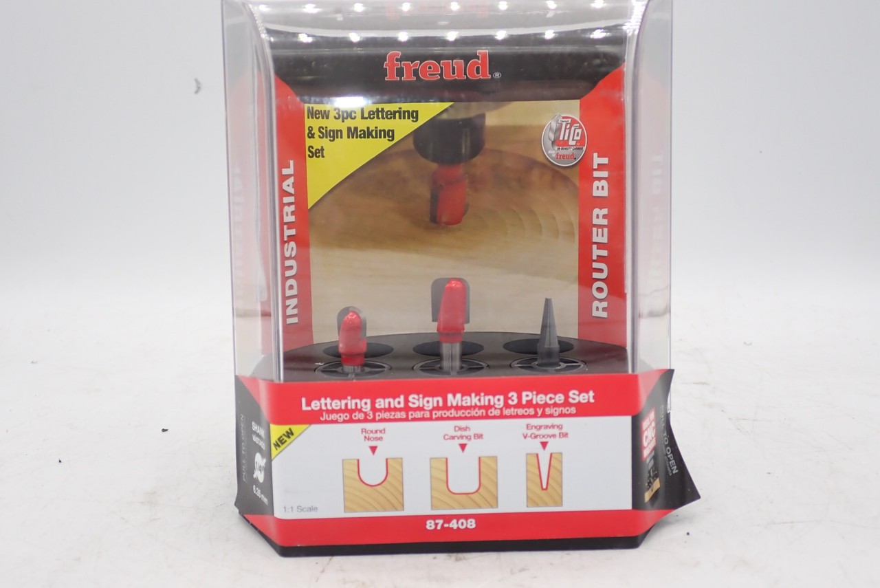 Freud 87-408 Lettering and Sign Making 3 Piece Set