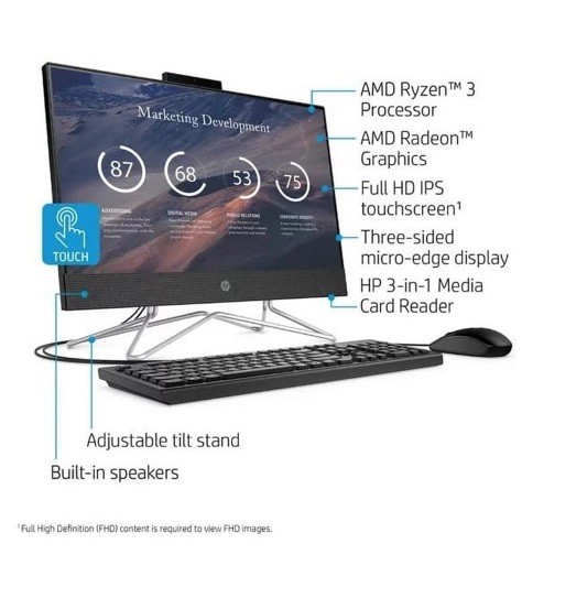 HP Touchscreen PC DESKTOP-50HR5J9
