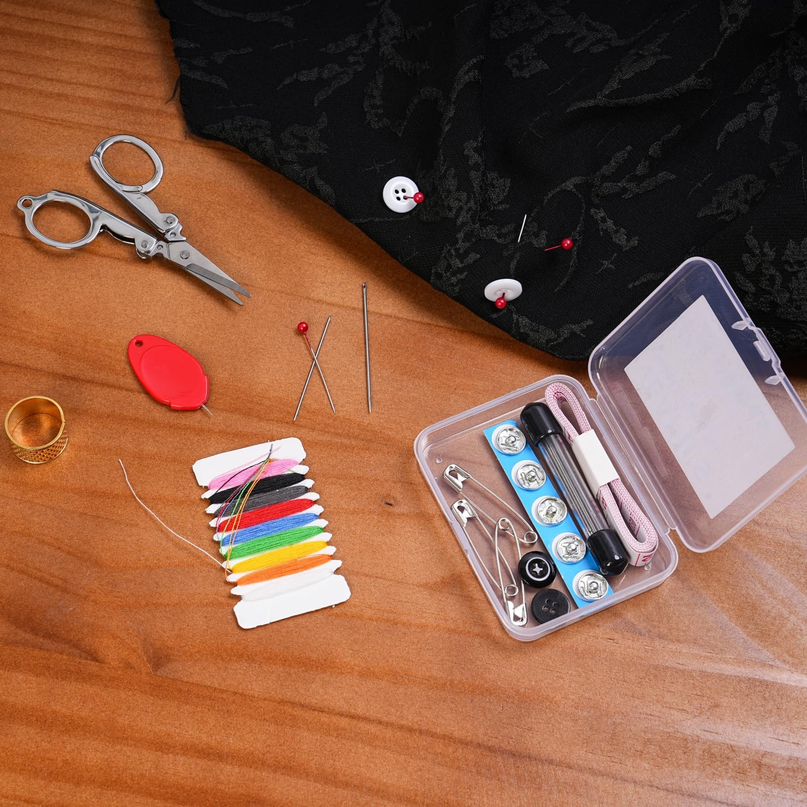 Travel Sewing Kit, Mini Kit Size with Multicolor Nine Colors