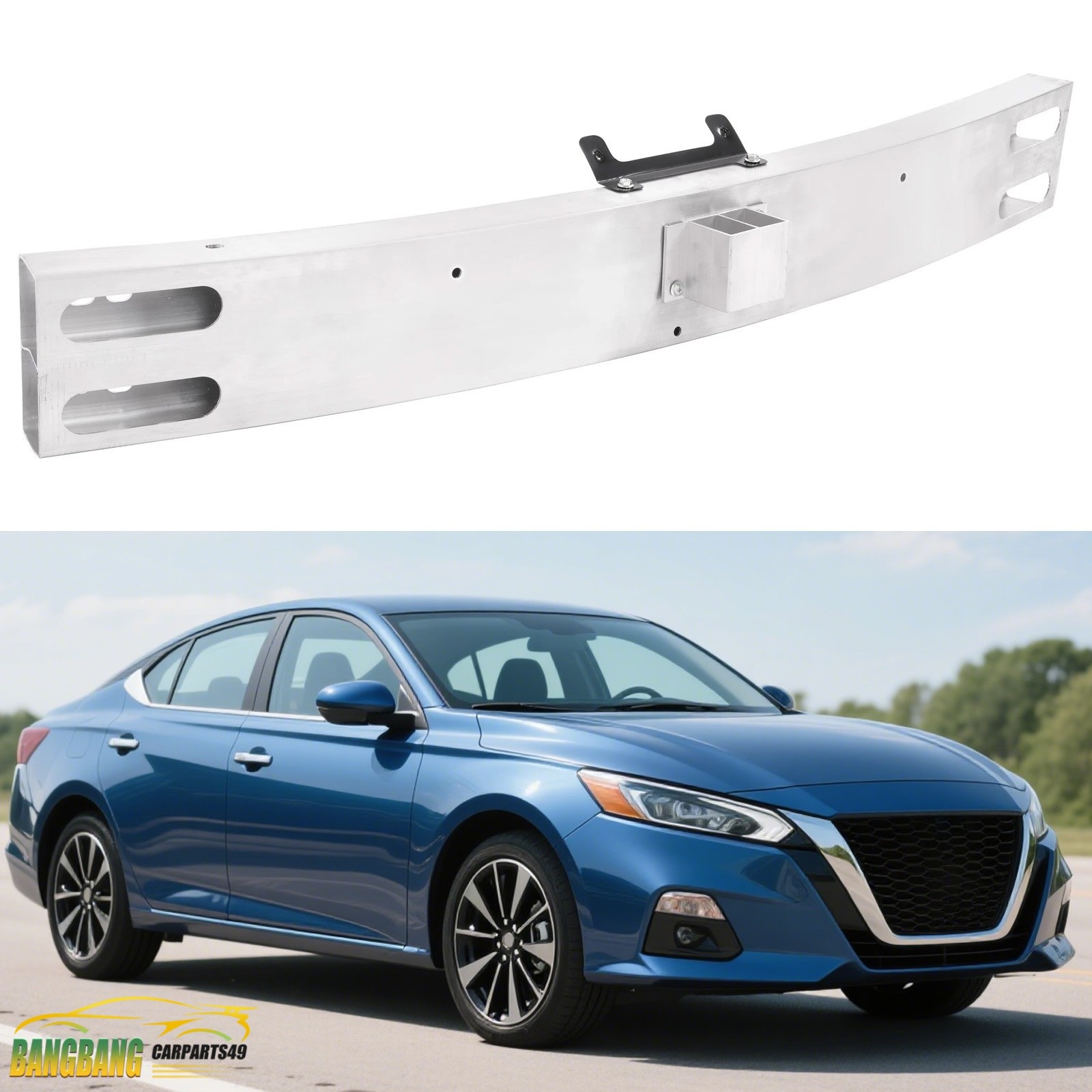 For Nissan Altima 2019-2023 Front Bumper Reinforcement Impact Bar Aluminium