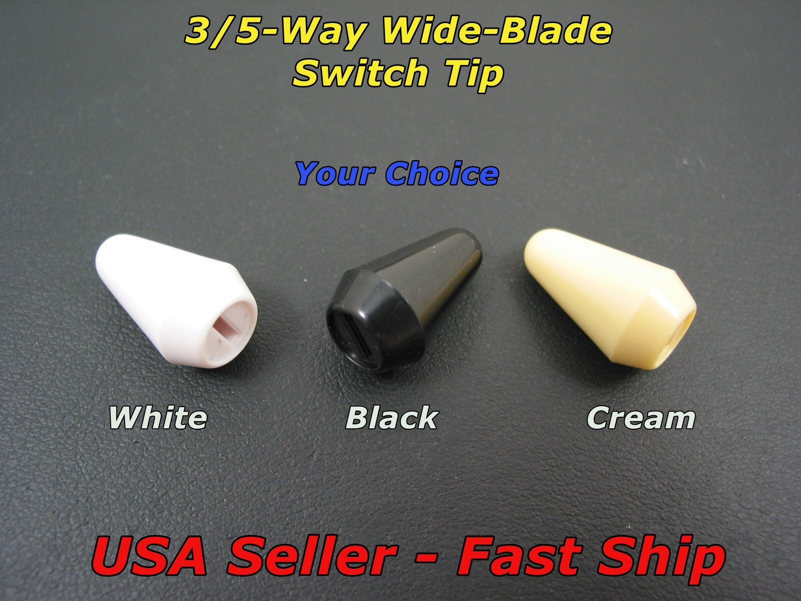 3/5-Way Guitar Selector Switch Tip Knob for US Fender & Oak Grigsby (1 Tip)