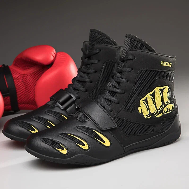 Men Gym Wrestling Shoes Professional Boxing Training Shoes Race Combat Sneakers