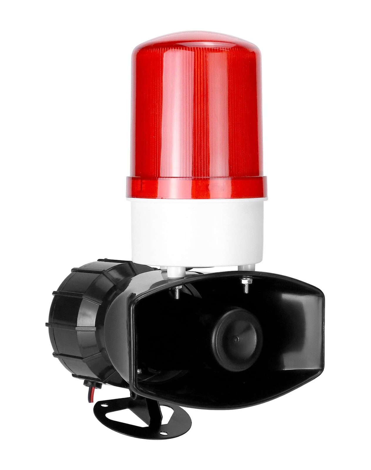 QWORK AC110V Sound and Light Alarm, 115dB High-Intensity Alarm with Red