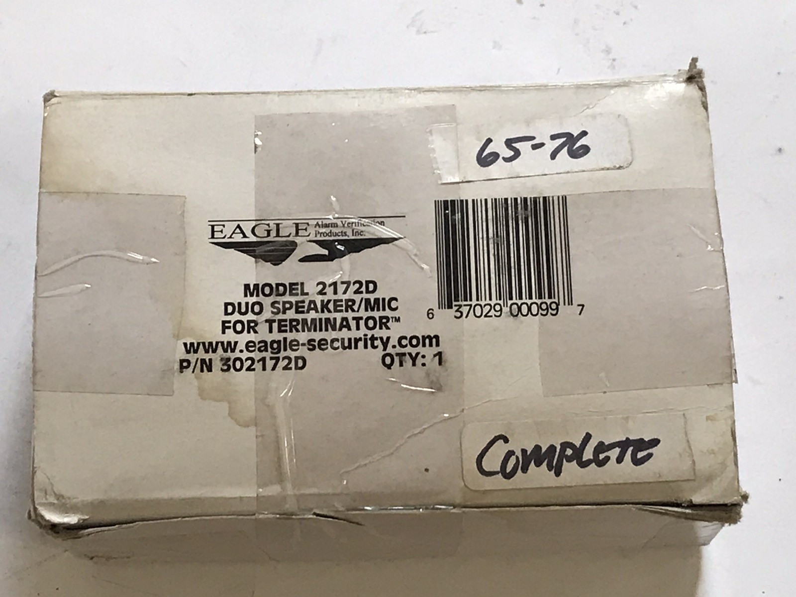 Eagle Security Duo Speaker/MIC For Terminator Model 2172D 302172D