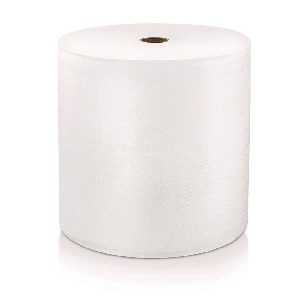 LoCor 46901 8 in. x 1000 ft. 1-Ply Hard Wound Roll Towel - White (6/Carton) New
