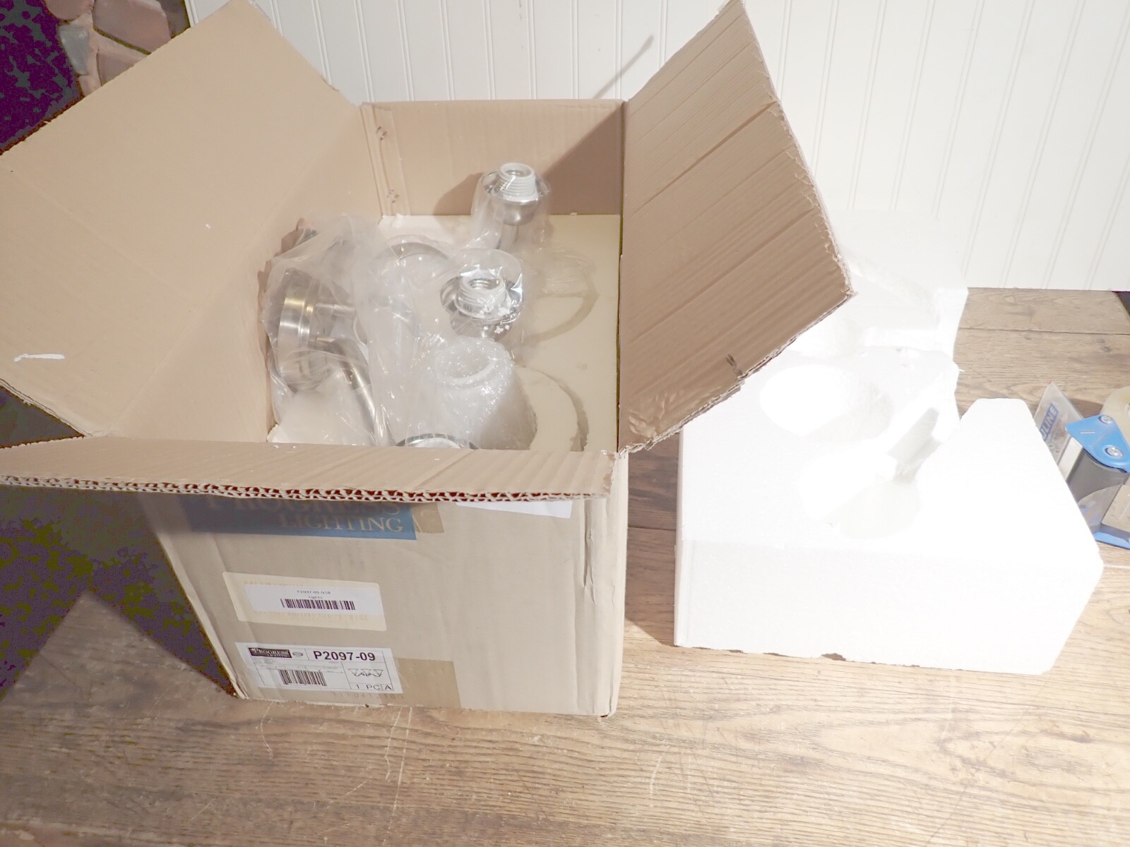 3-Light Brushed Nickel Transitional Vanity Light (PROGRESS LIGHTING #P2097-09)