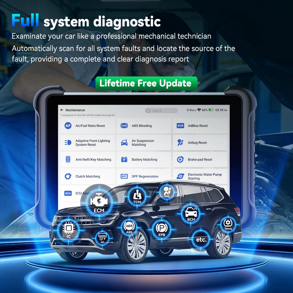 MUCAR 892BT Pro KEY TPMS Programming Tool J2534 Topology Mapping Bidirectional