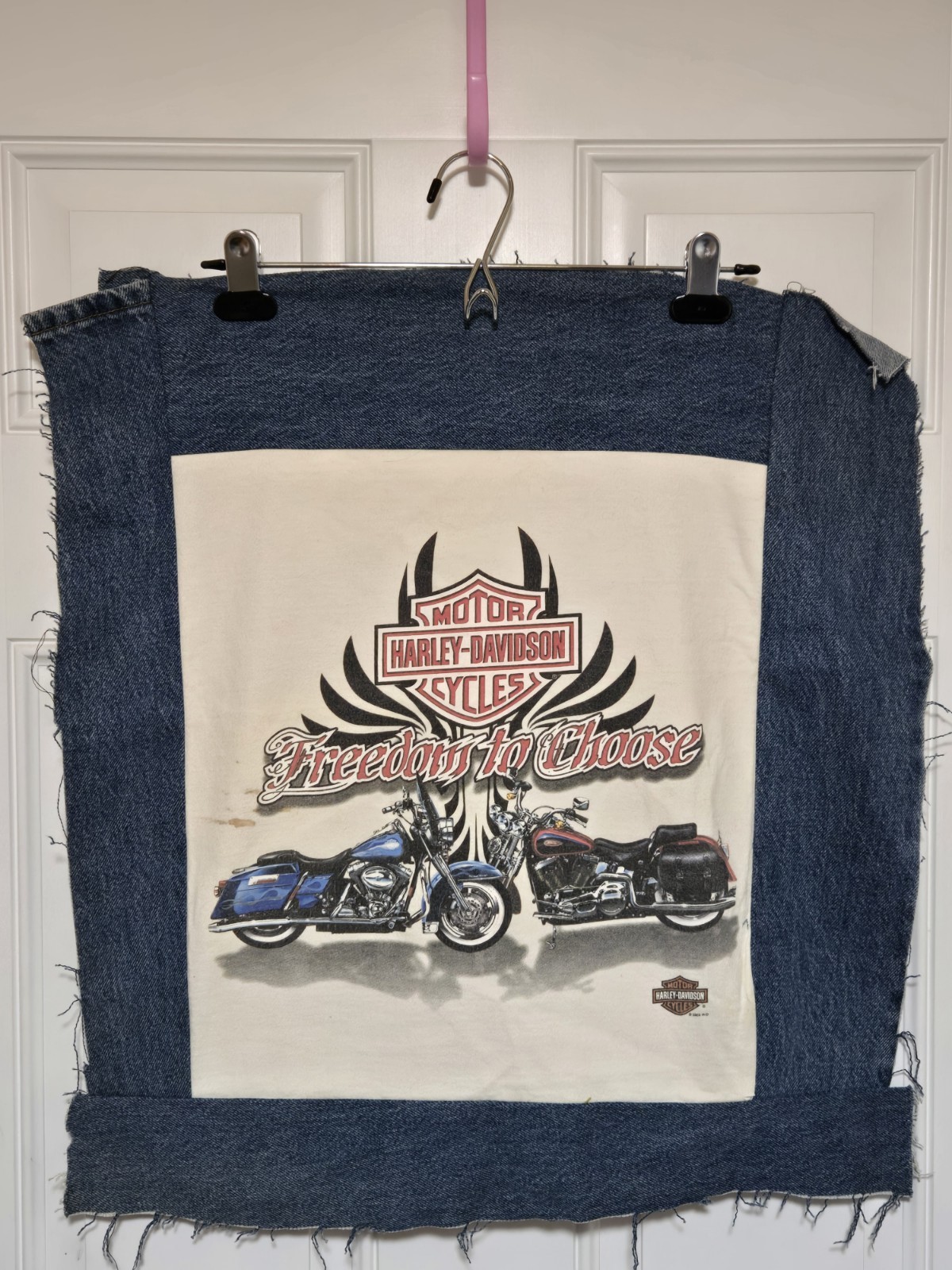 Harley Davidson Jacket Back Patch Sew On Upcycle Motorcycle 6
