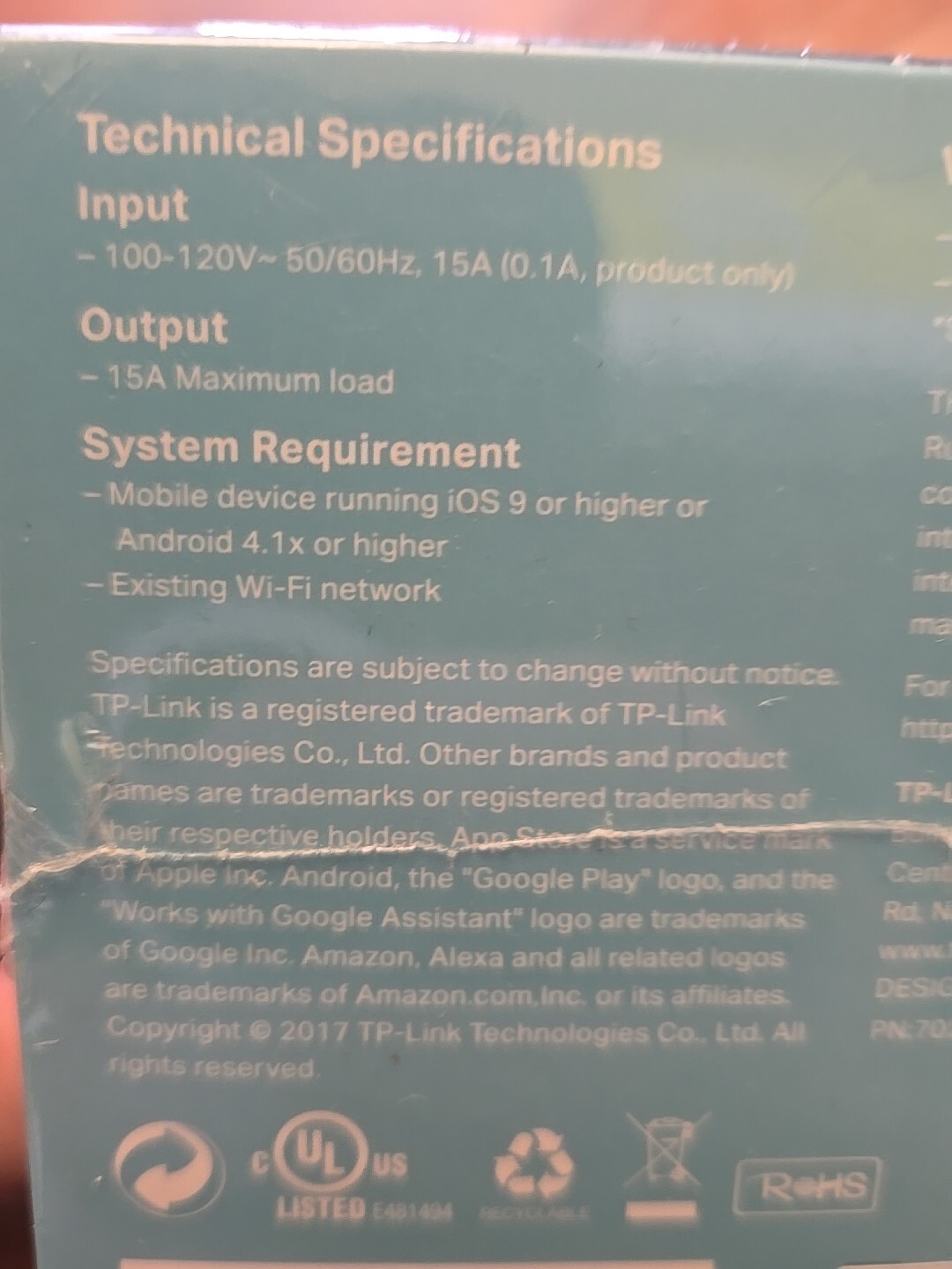 New tp-link HS 100 Smart Wi-Fi Plug NIB