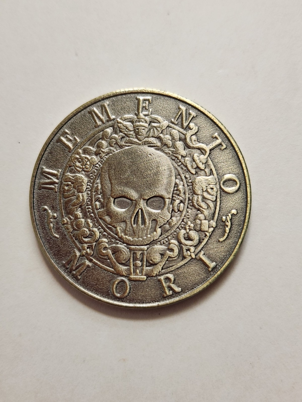 Memento Mori Carpe Diem Coin with Case