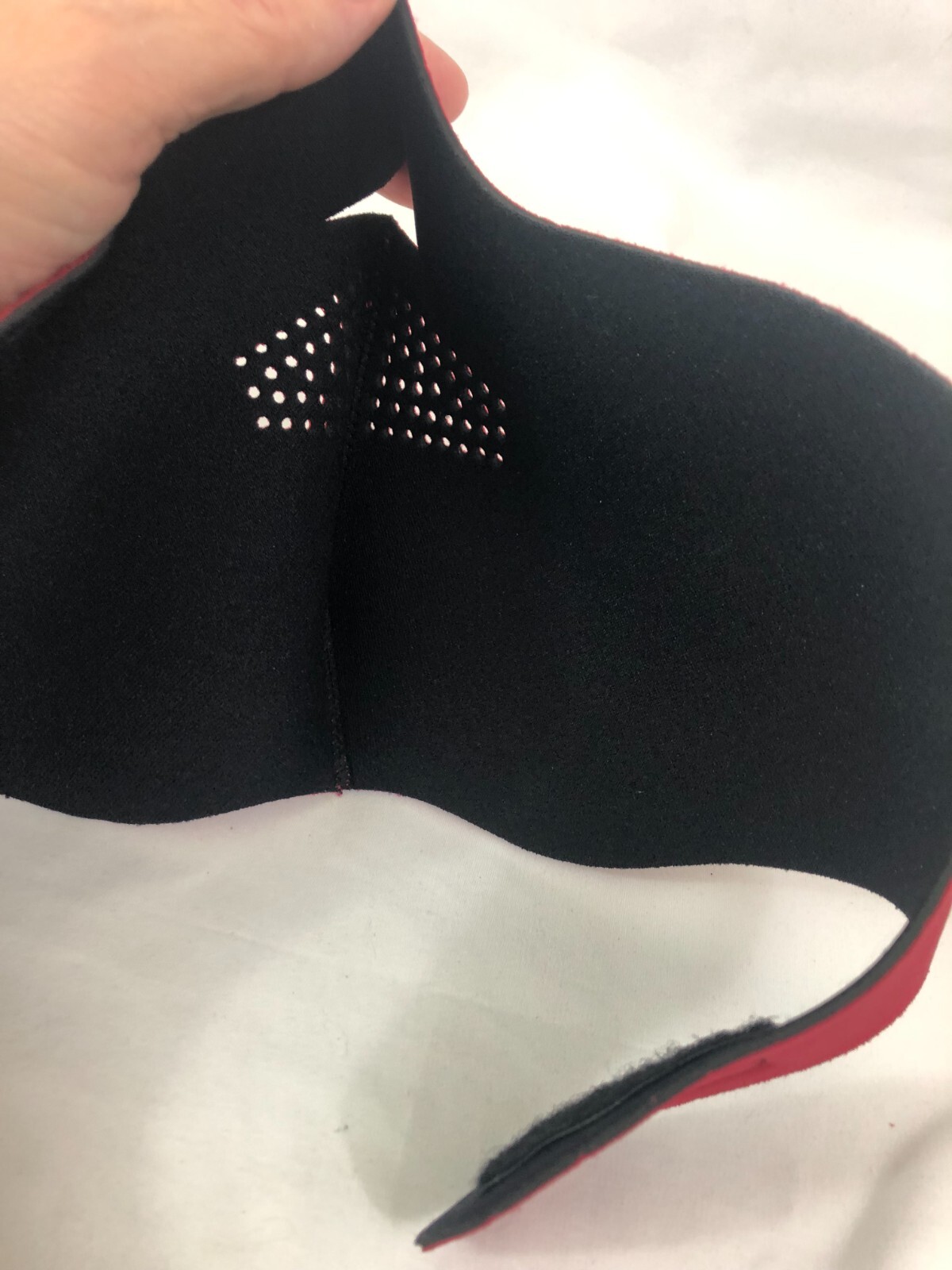 Unisex Red Half Face Mask Winter Outdoor Sports Highly Breathable Ski Mask