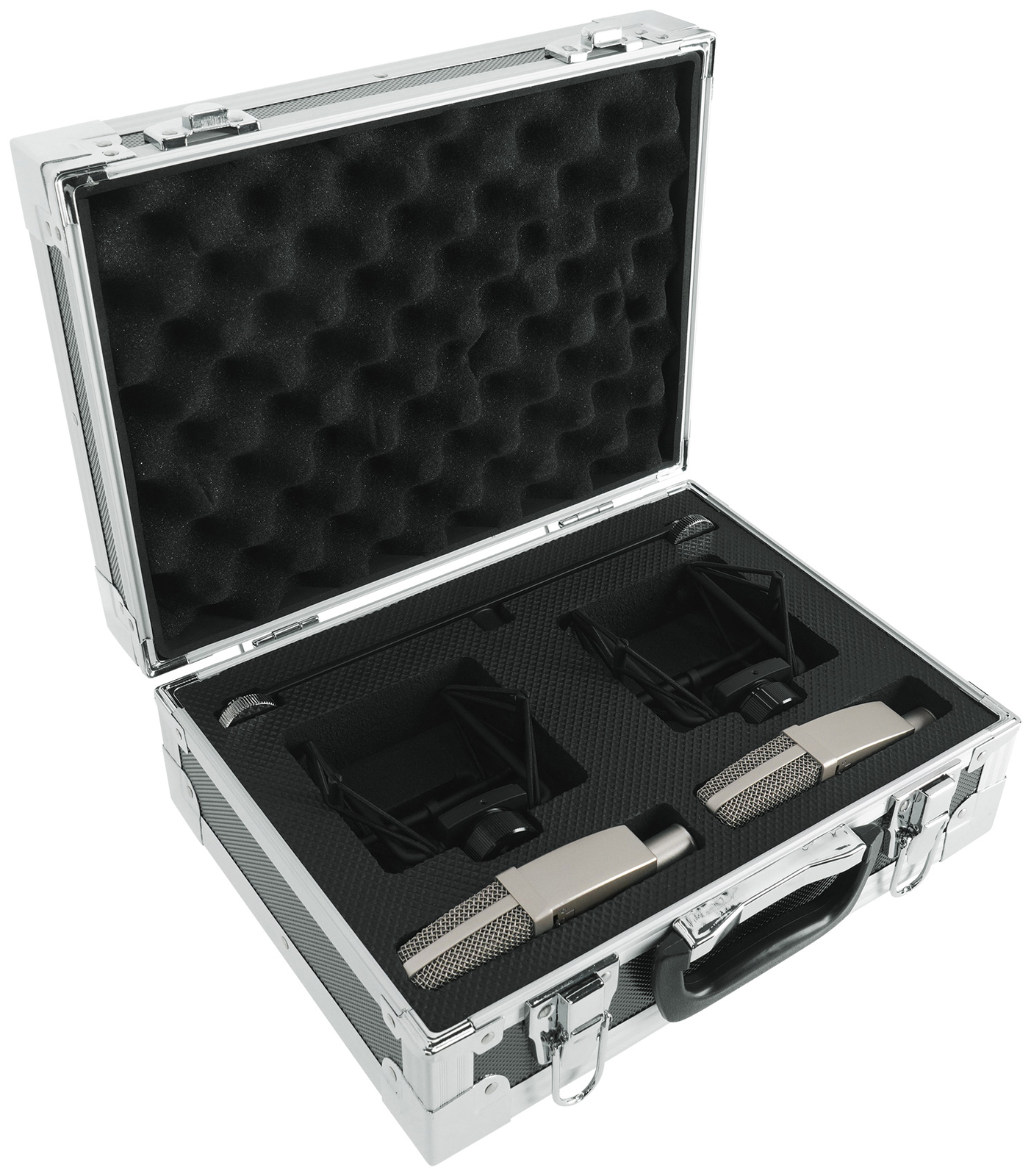 2) Se Electronics T2 Studio Recording Microphones w/Titanium Capsules+Mount+Case
