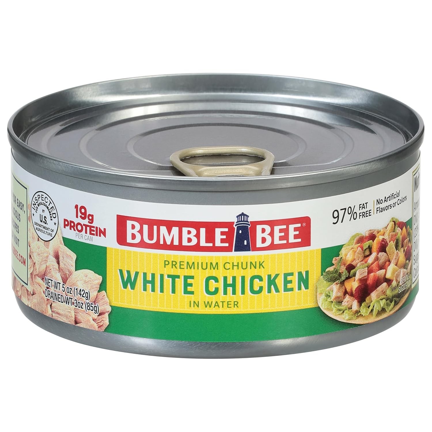 Bumble Bee Premium White Chicken Breast with Rib Meat in Water - 19g Protein