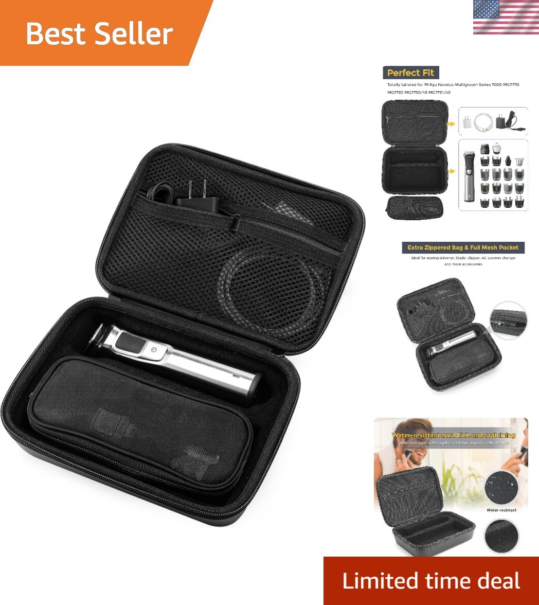 Protective Travel Case for Norelco Multigroom Series 7000 - Durable and Elegant