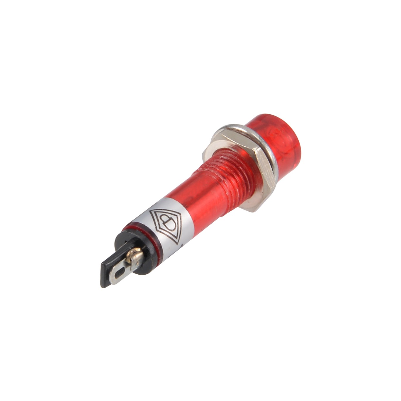 DC12V Signal Indicator Dash Light LED Bulb XD7-1 Red 7mm 9/32" Panel Mount 10Pcs