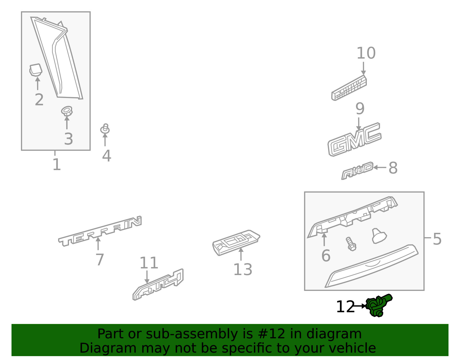 Genuine GM Rearview Driver Information Camera 84734464