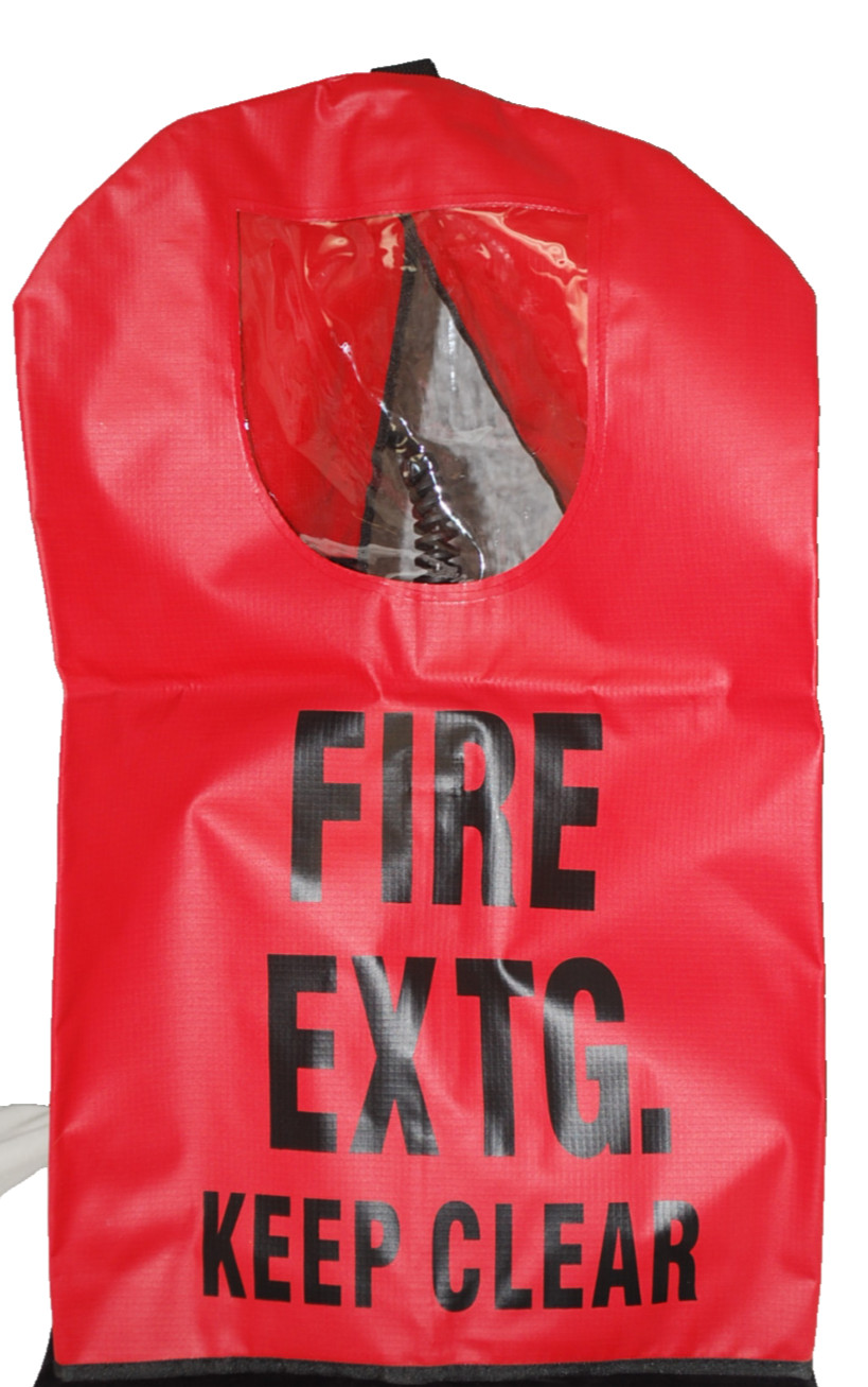 Brooks FEC1W Fire Extinguisher Covers w/Window 20" x 11  1/2"   Lot of 5   S5802