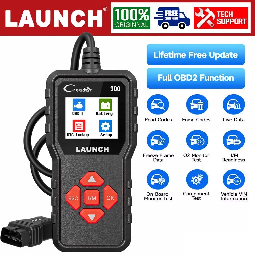 LAUNCH CR300 OBD2 Scanner Car Engine Fault Code Reader Diagnostic Scan Tool*^