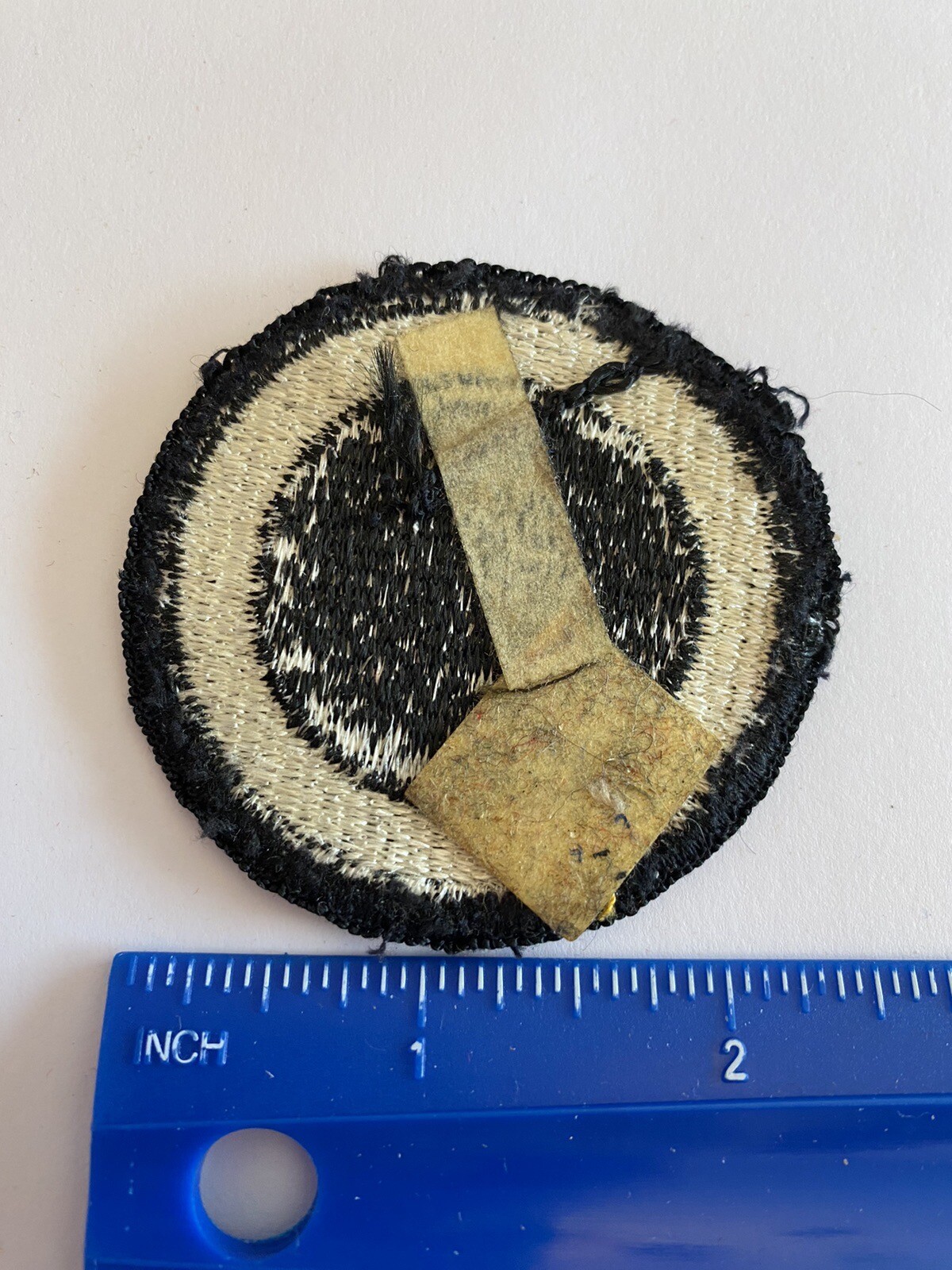 US Army 1st Corps White Black Circle INV5461
