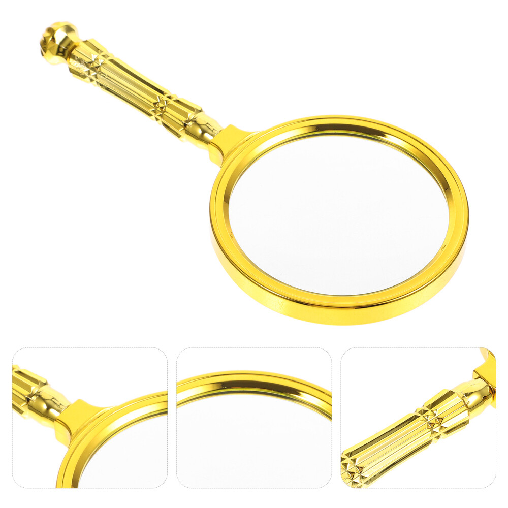 Gold Plated Magnifying Glass Jewellers Eyeglass Magnifier Work Elder