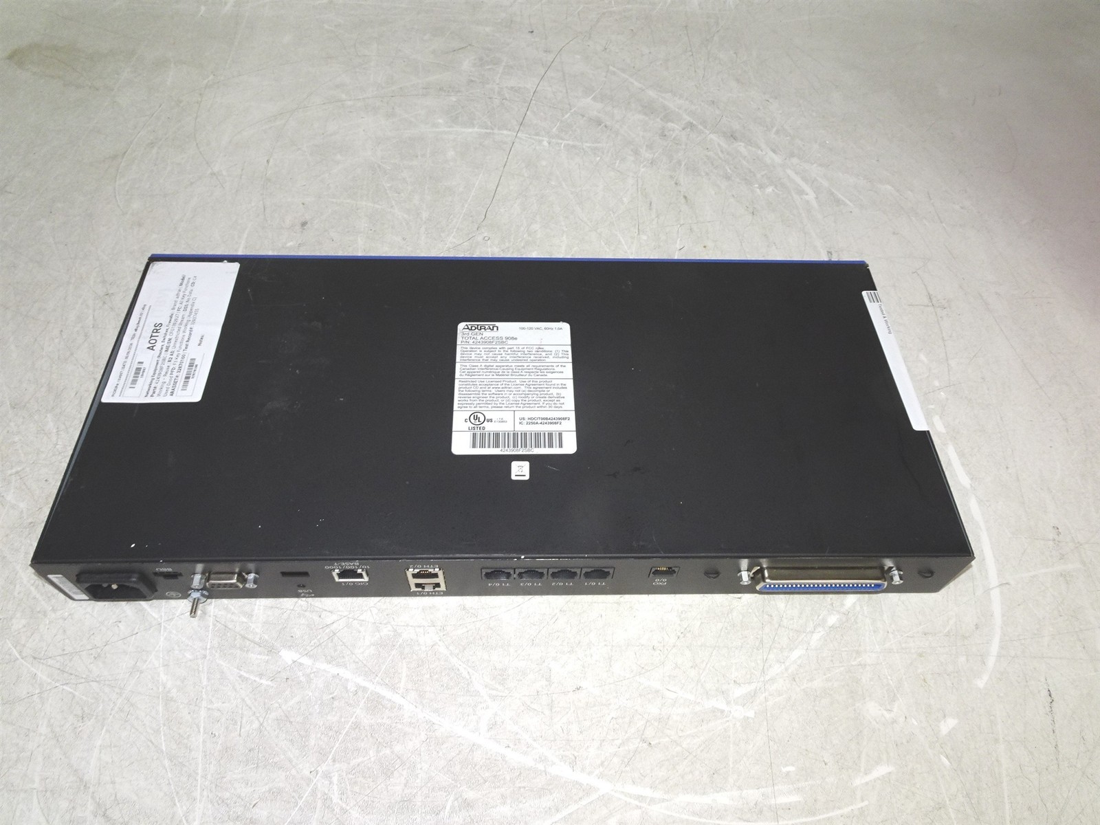 Adtran 4243908F2SBC Total Access 908e 3rd Gen Gateway No File System
