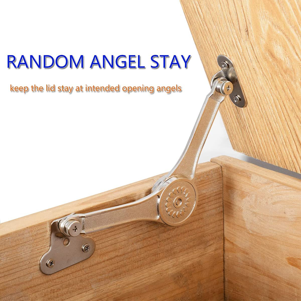Toy Box Hinges Soft Close Adjustable Chest Hinges Wooden Box Chest Bench Trunk