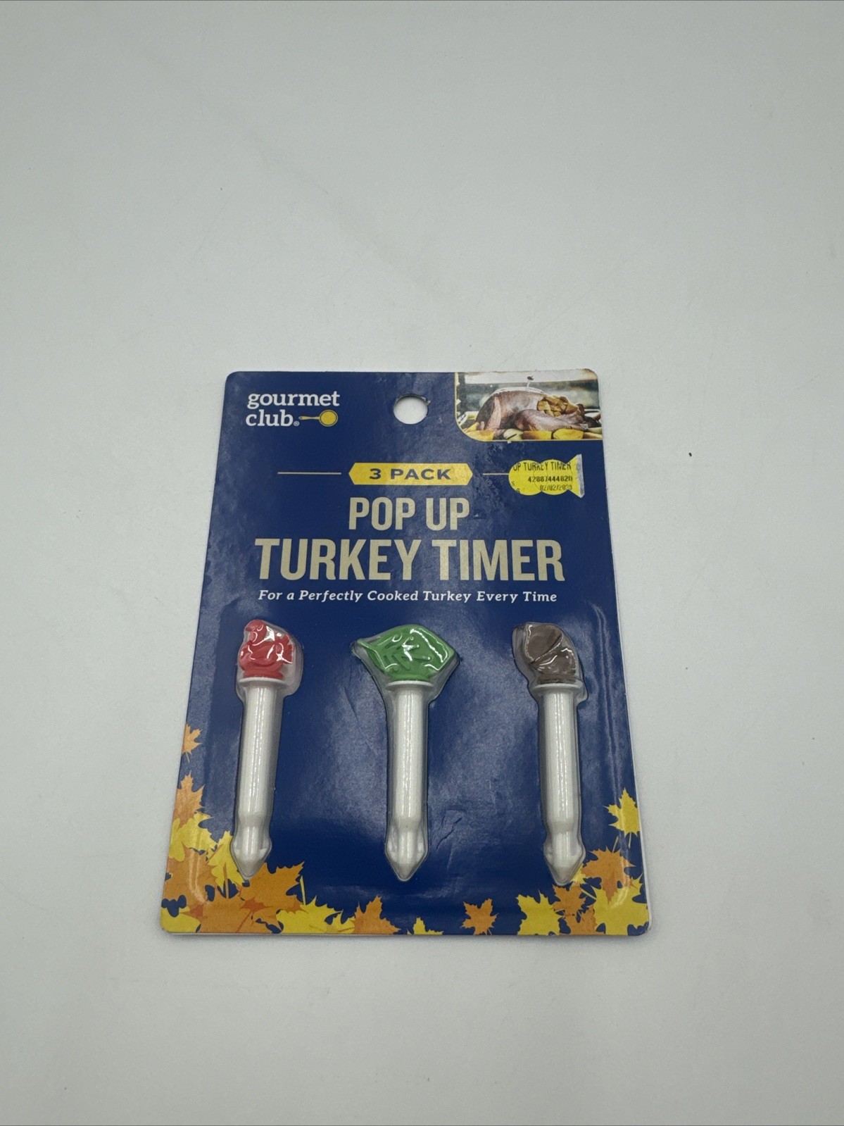 Gourmet Club 3-Pack Pop Up Turkey Timer Turkey Thanksgiving Decor