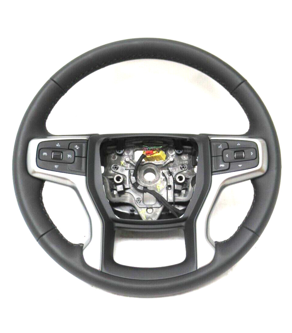 85551786 New OEM Steering Wheel Black 2021-23 Chevrolet Silverado Suburban Tahoe
