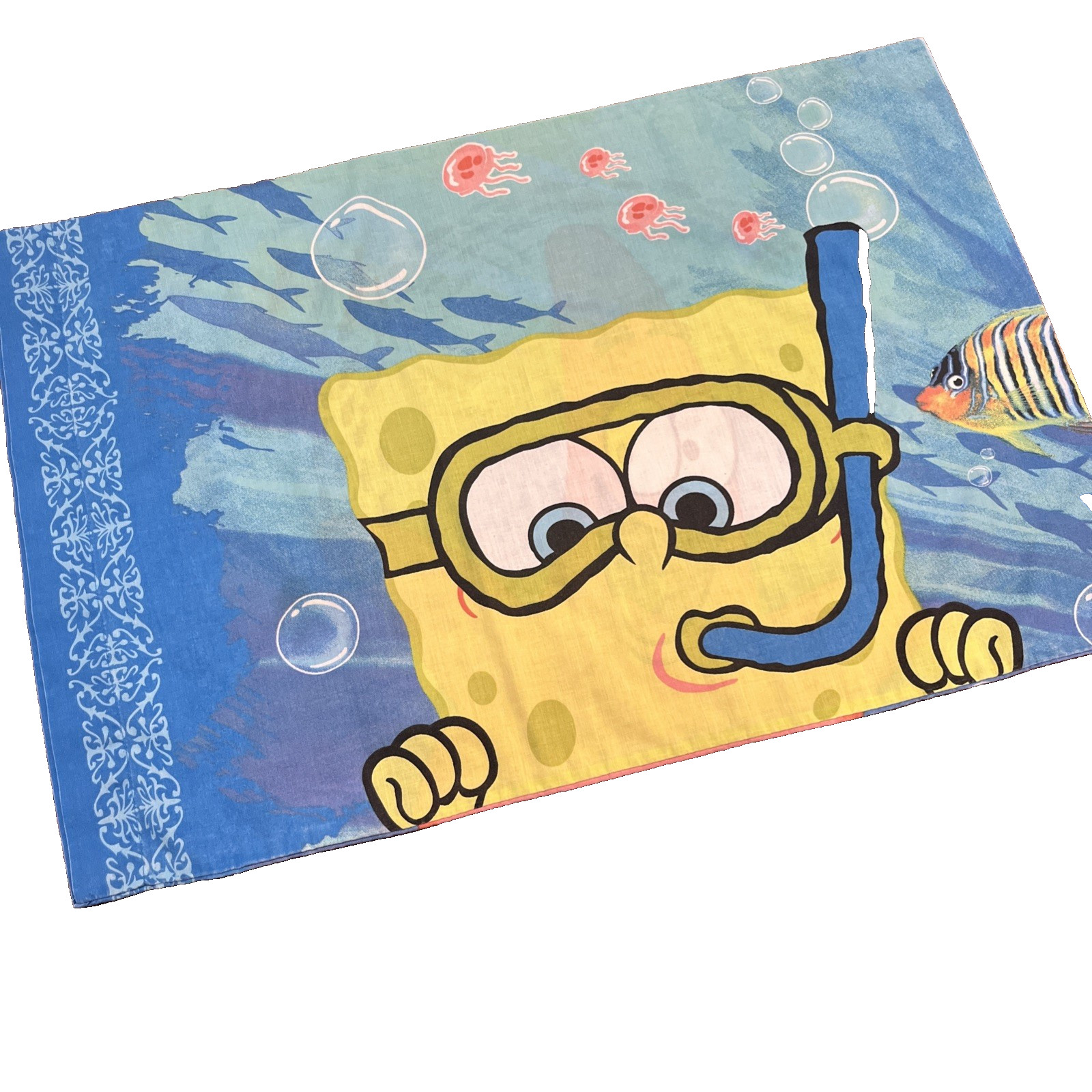 Y2K Sponge Bob Squarepants Patrick Double-Sided Standard Pillowcase Vintage Kids