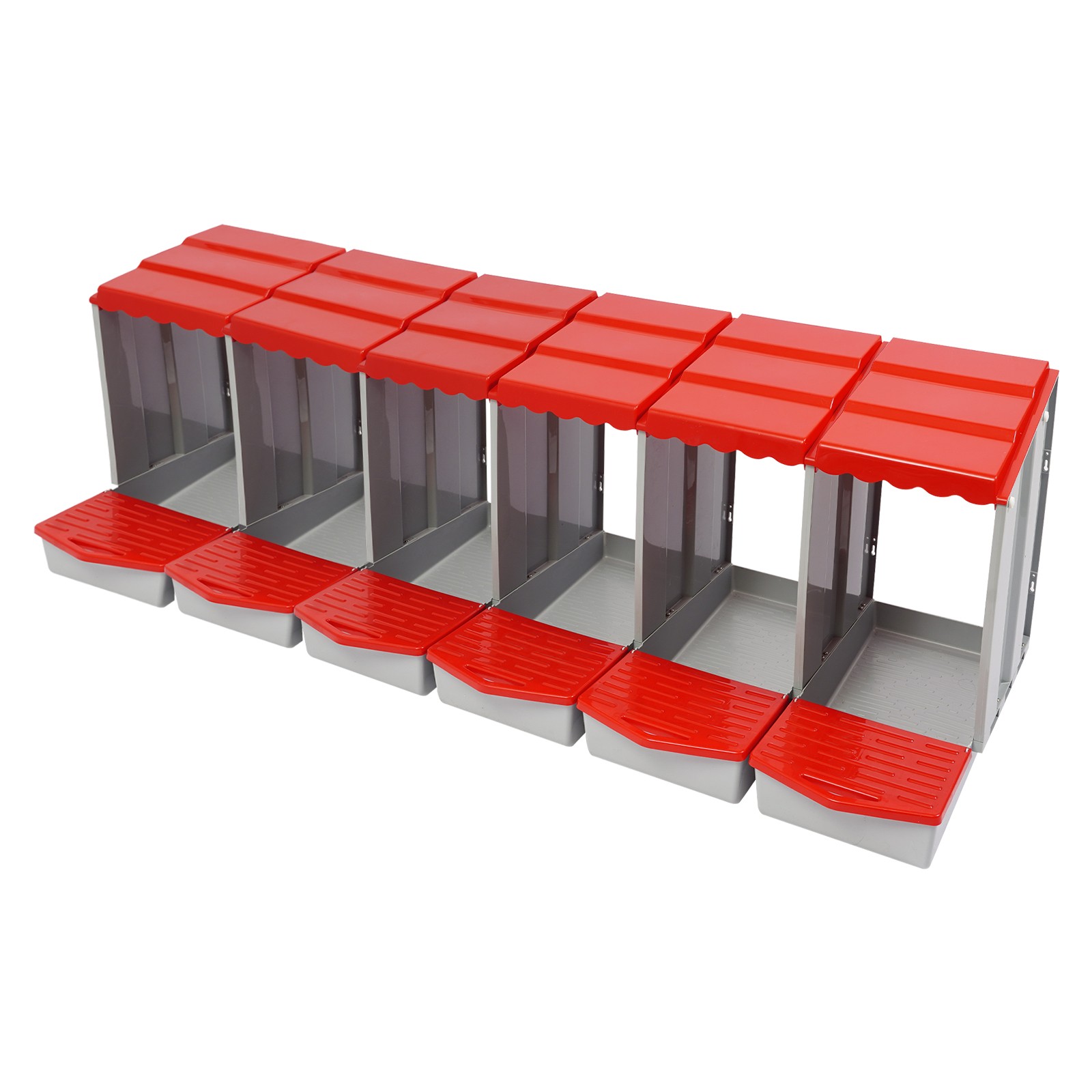 6-Compartment Chicken Nesting Box with Easy Egg Collection & Installation