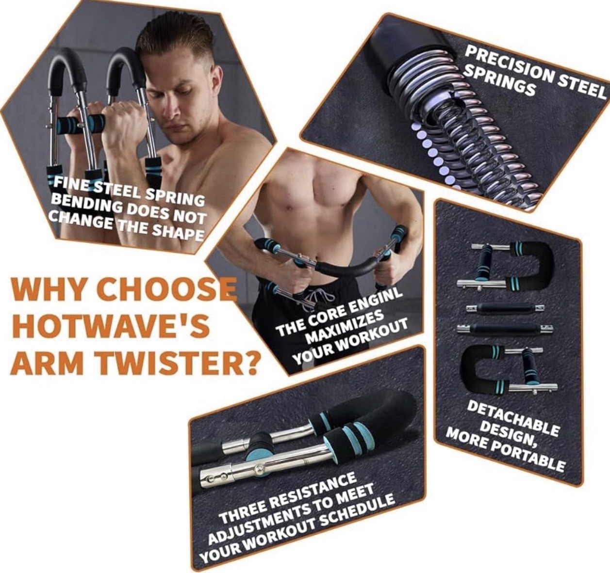 Twister Arm Trainer, Chest Workout Equipment Exerciser for Men